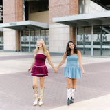 Snap Decision Dress, Maroon
