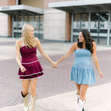 Snap Decision Dress, Maroon
