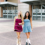Snap Decision Dress, Maroon