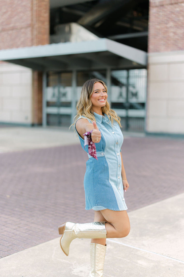 Meet Me at the Field Dress, Denim