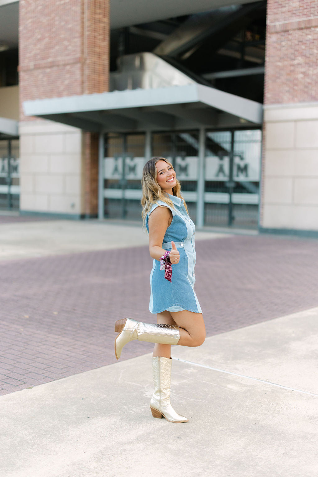 Meet Me at the Field Dress, Denim