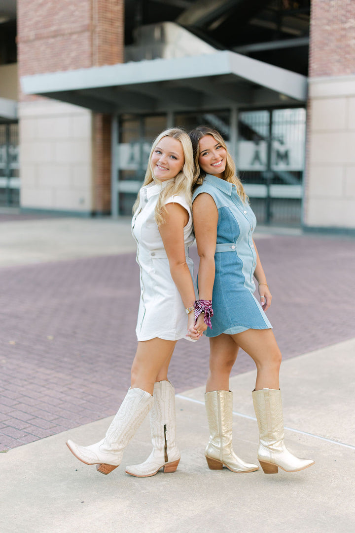 Meet Me at the Field Dress, Denim