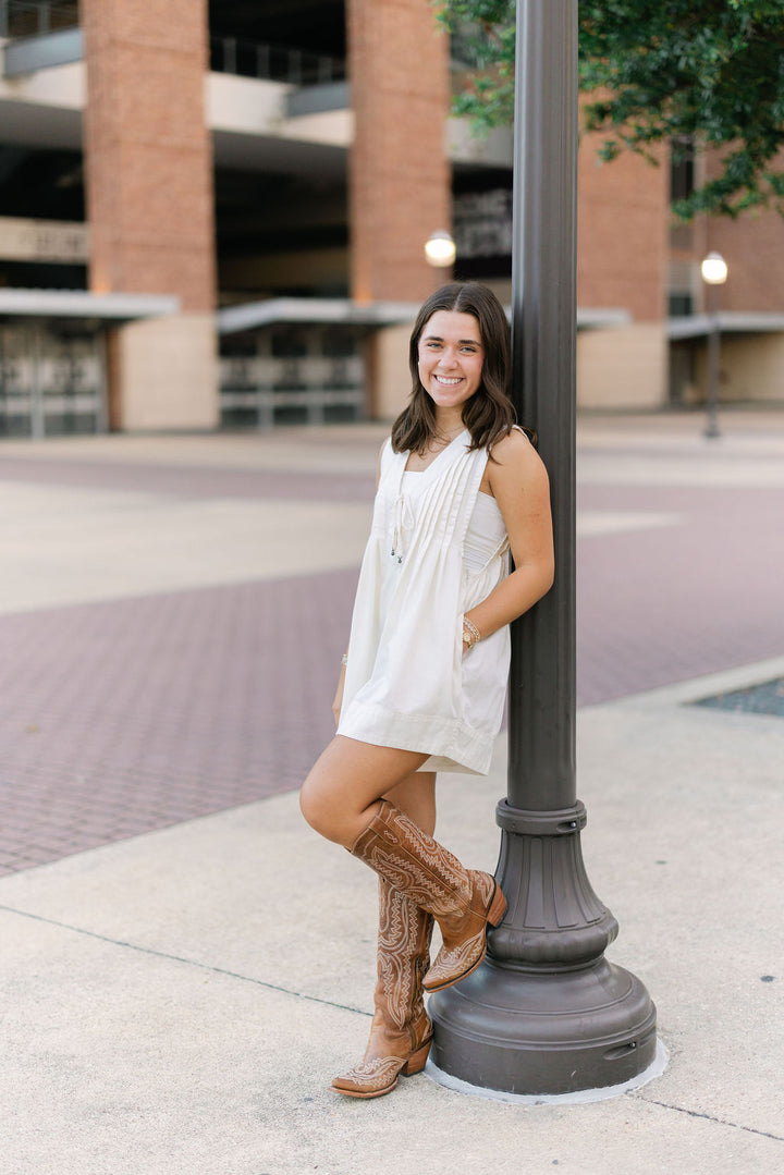Webster Romper, Ecru