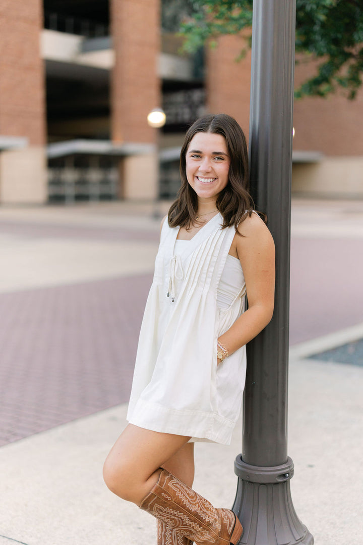 Webster Romper, Ecru