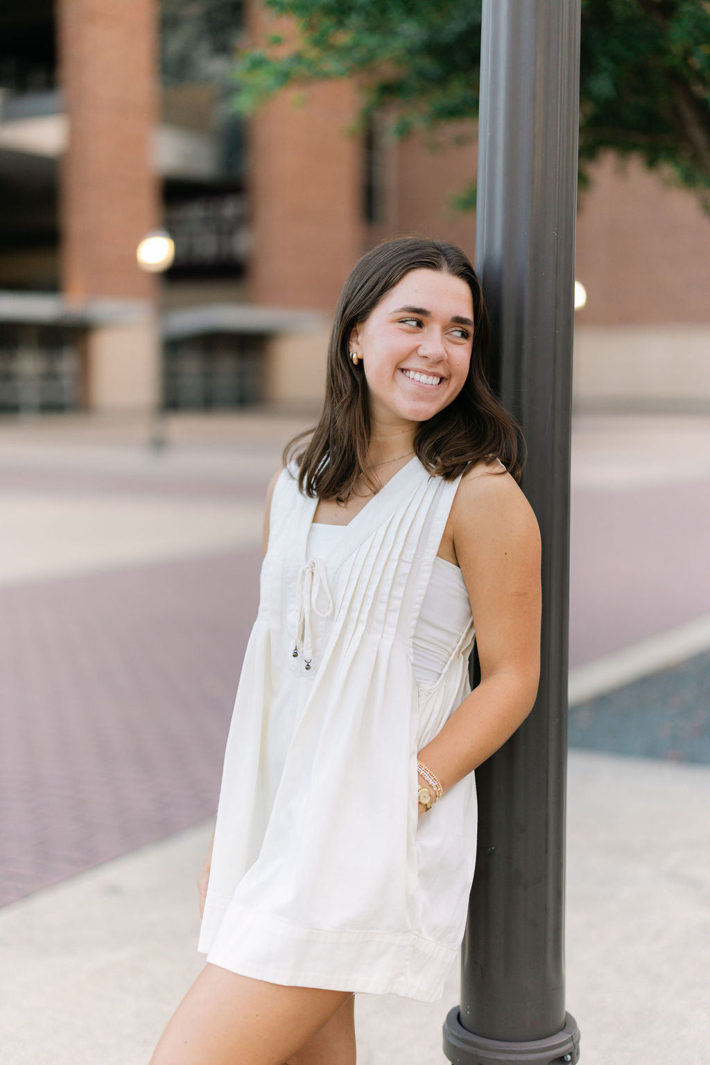Webster Romper, Ecru