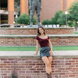 Midnight Rebel Mini Skort, Black