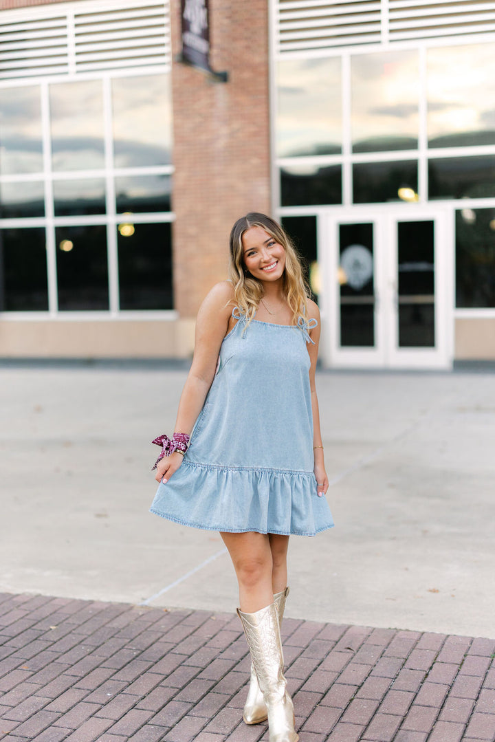 Hung Up On You Denim Mini Dress