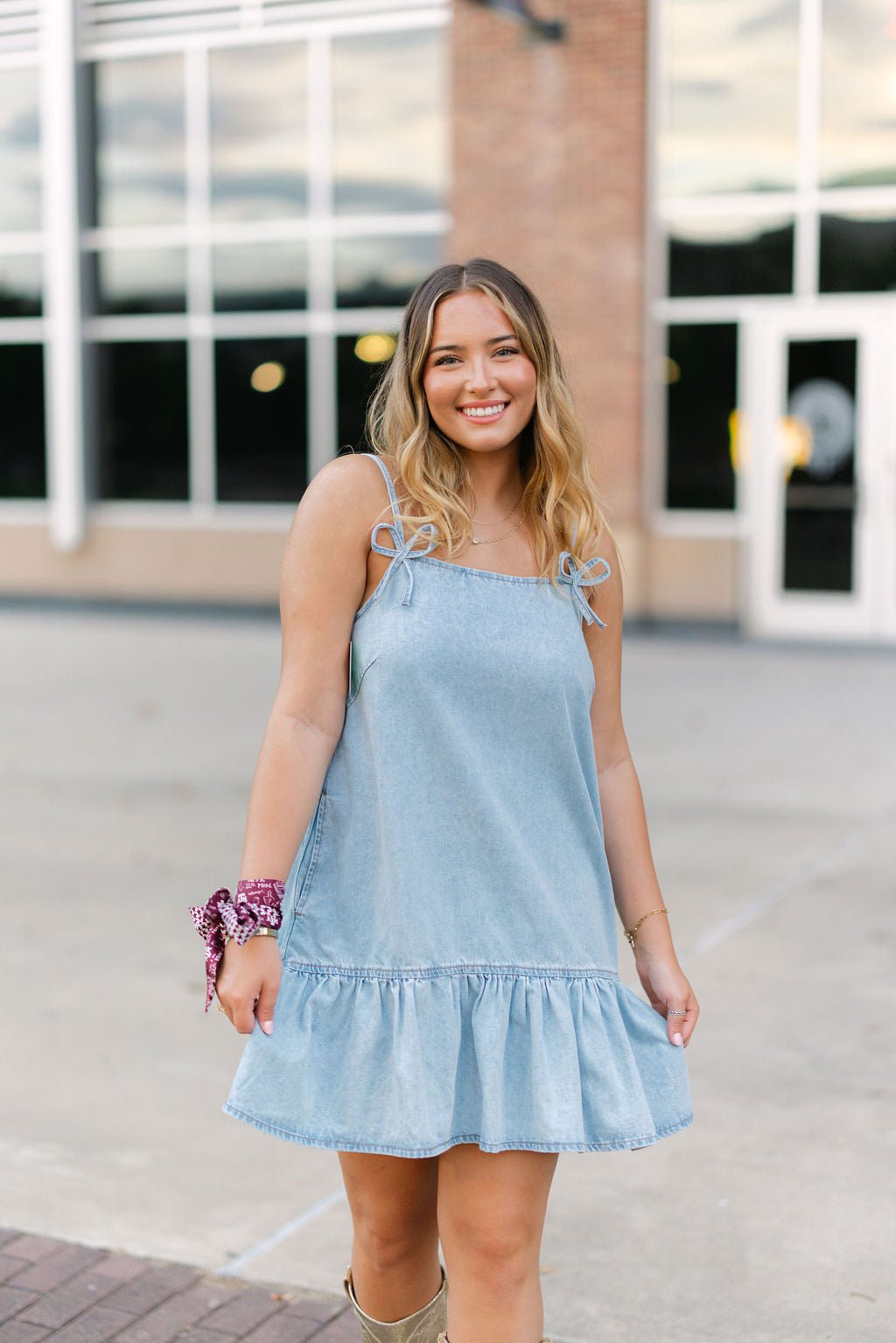 Hung Up On You Denim Mini Dress