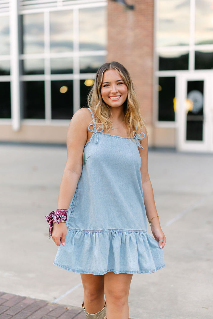 Hung Up On You Denim Mini Dress