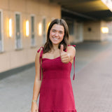 Countdown To Kickoff Dress, Maroon