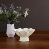 Encanto Carola Small Pedestal, Cream/White