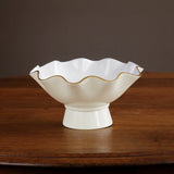 Encanto Carola Small Pedestal, Cream/White