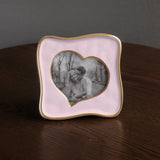 Encanto Curved Heart 5x5 Frame, Camellia