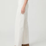 Anessa 31" W/ Raw Hem, Tonal Ecru