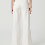 Anessa 31" W/ Raw Hem, Tonal Ecru