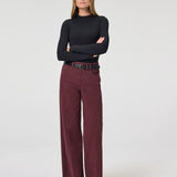 Anessa 31" Wide Leg Jean, Vintage Dark Oxblood