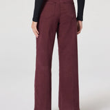 Anessa 31" Wide Leg Jean, Vintage Dark Oxblood