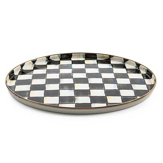 Courtly Check Round Tray