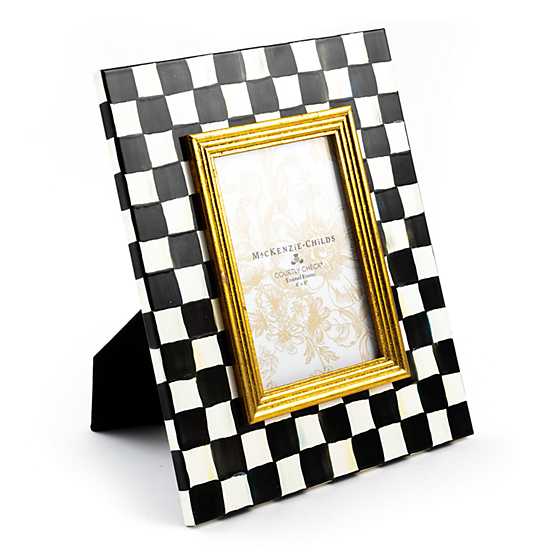 Courtly Check 4x6 Enamel Frame