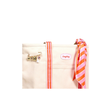 Canvas Tote Bag, Sicily Stripes Pink