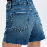 Valentine High Rise Shorts, Medium Blue