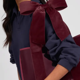 Jelly Tote w/ Phone Pouch, Red Velvet Bow