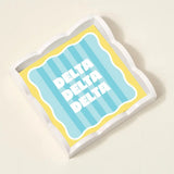 Sorority Stripe Scallop Trinket Tray