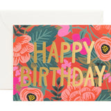 Poppy Birthday Card
