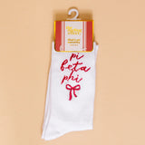 Sorority Embroidered Crew Socks