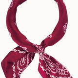 Maroon Silk Scarf