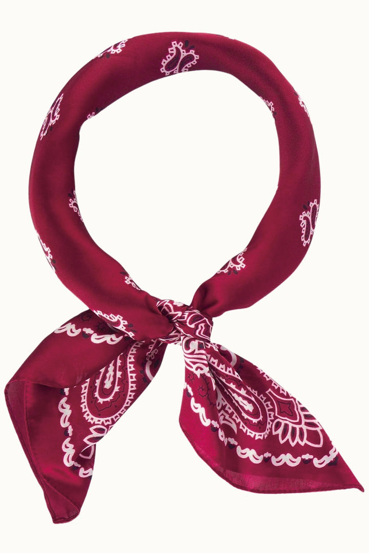 Maroon Silk Scarf