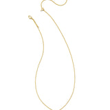 Dira Gold Pendant Necklace, Pink Crystal