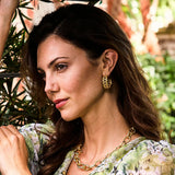 Veranda Caning Medium Hoop Earring