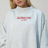 Sorority Chapter Mockneck Sweatshirt
