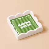 Sorority Stripe Scallop Trinket Tray