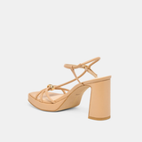 Odete Heels, Light Tan Leather