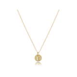 16" Necklace Gold - Respect Small Gold Disc