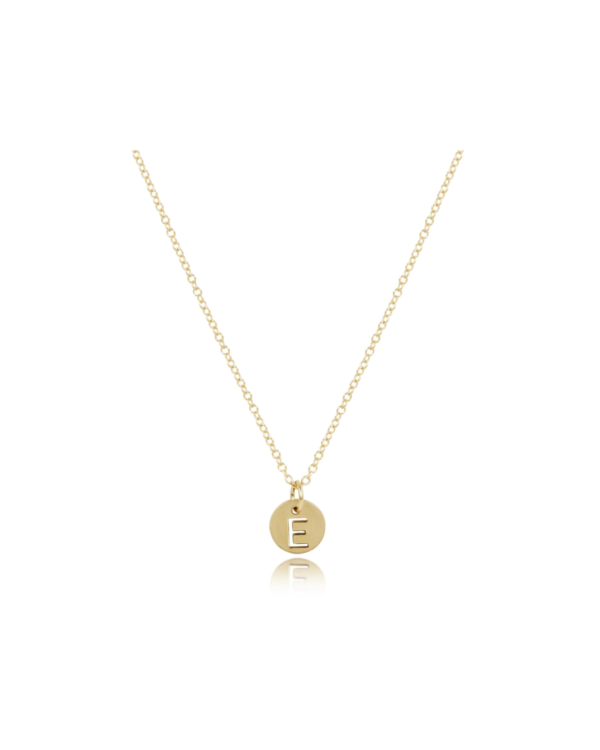 16" Necklace Gold - Respect Small Gold Disc