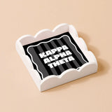 Sorority Stripe Scallop Trinket Tray
