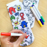 Monster Bash Coloring Socks