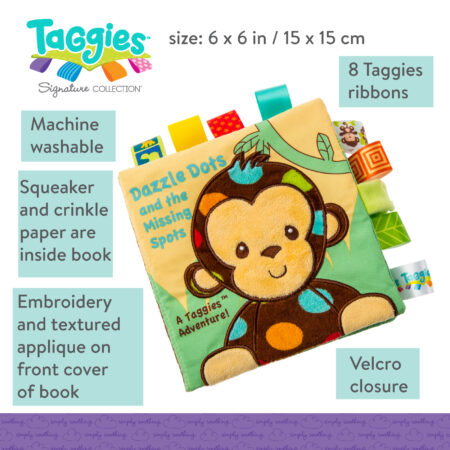 Taggies Dazzle Dots Monkey Soft Book