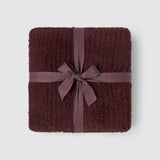CozyChic® Ribbed Throw, Deep Garnet
