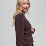 CozyChic Ultra Lite® Pointelle Cardigan, Umber