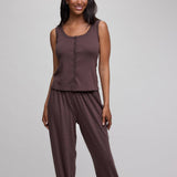 Pointelle Sleep Set, Umber