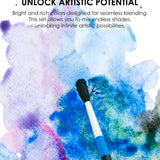 Watercolor Pocket Set of 12 with Brush, Ocean Colors