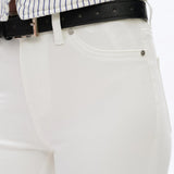 Mid Rise Flare Jean, White