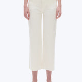 High Rise Wide Leg Denim Jeans, White