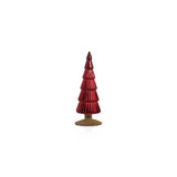 Alpine Glass Tree on Gold Glitter Base, Red