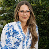 Nola Glasses, Gray/Chelsea Orange