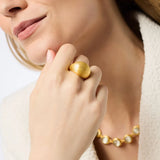 Cobblestone Bombé Ring, Gold